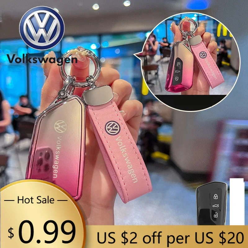 

Чехол для смарт-ключа с 3 кнопками из TPU для автомобилей VOLKSWAGEN VW Golf 8 Mk8 MK4 2020 2021 GTI GTD R ID3 ID4