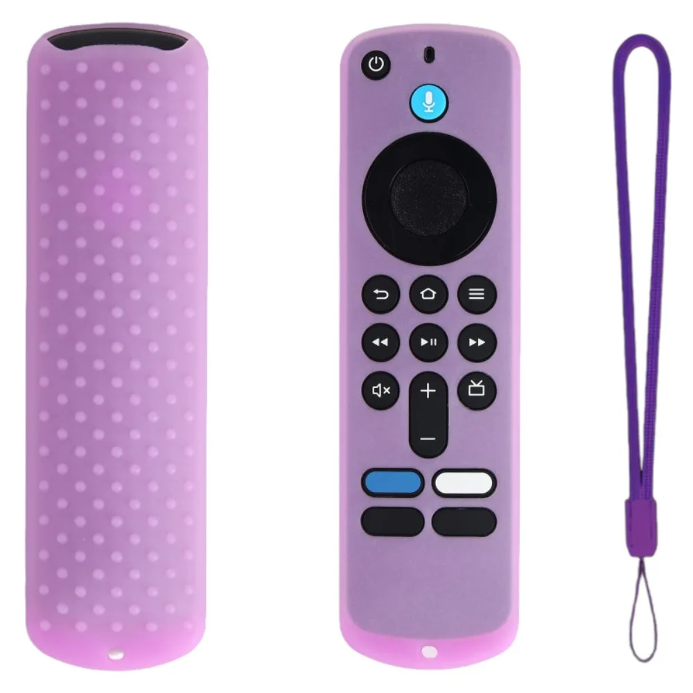 Custodia Silicone Antiurto Per Telecomando Fire TV Stick 4K/HD – Impugnatura Antiscivolo, Include Cordino, Colore Nero