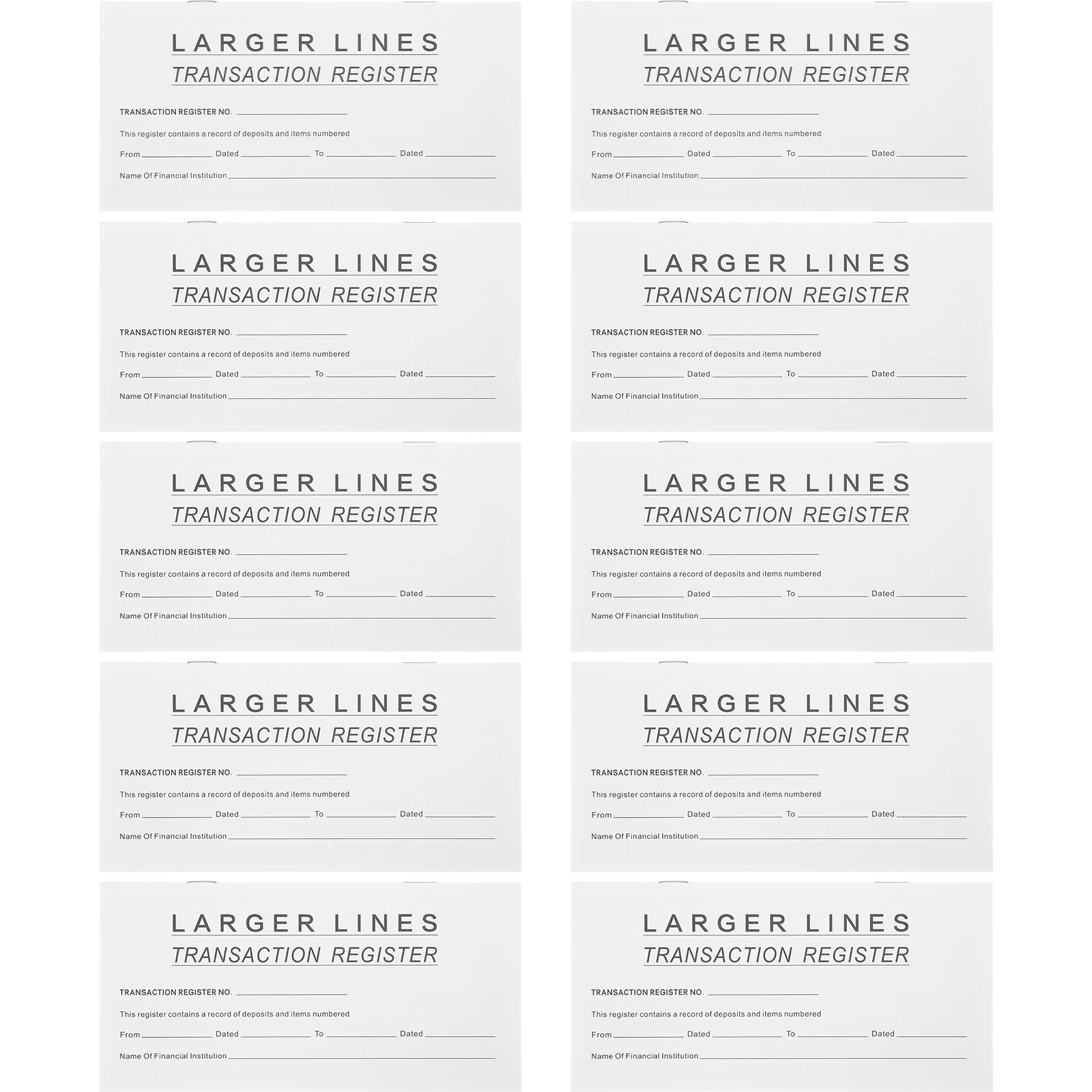 تحقق من سجل تسجيل كتاب التوازن، سجل المعلقات المالية، منظم دفتر الملاحظات الشخصي #5