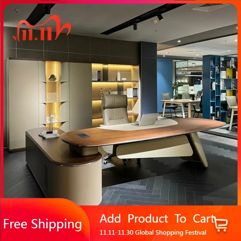 

Executive Work Computer Desks Organizer Simple Light Luxury Conference Office Desk Executive Stand Up Escritorio Home Furniture