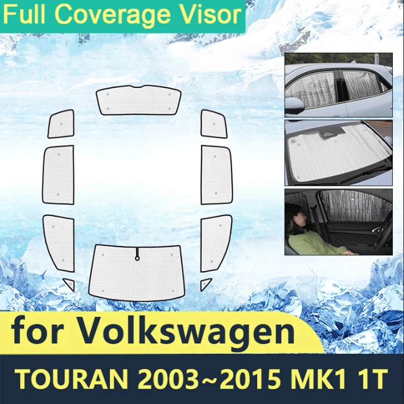 

Full Covers Sunshades For Volkswagen VW Touran 2003~2015 MK1 1T Car Accessories Windshields 2006 2011 2012 2015 Sun Protector