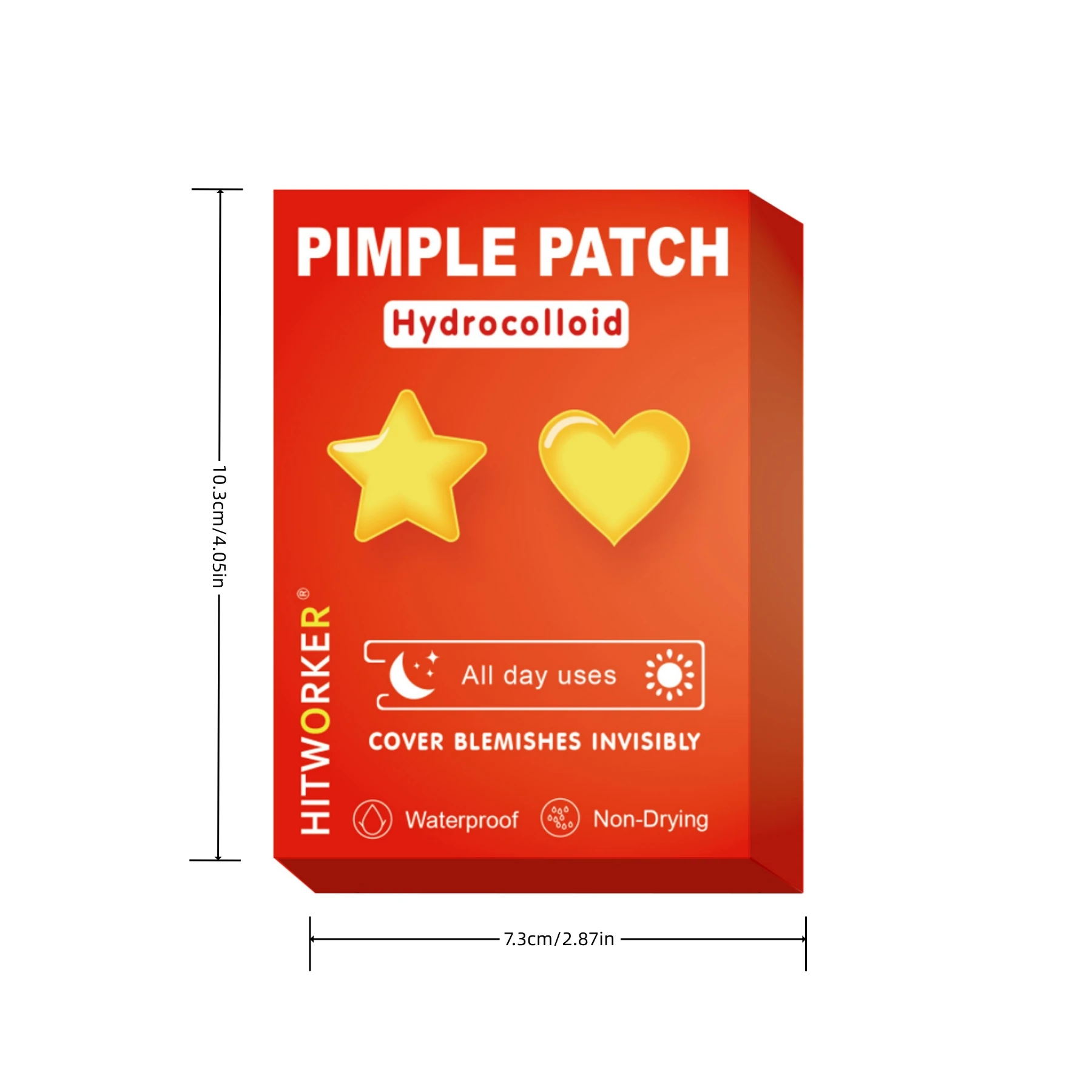 432 قطعة من رقع حب الشباب بحمض الساليسيليك مزيج على شكل نجمة وقلب لإزالة العيوب بشكل فعال والعناية بالبشرة