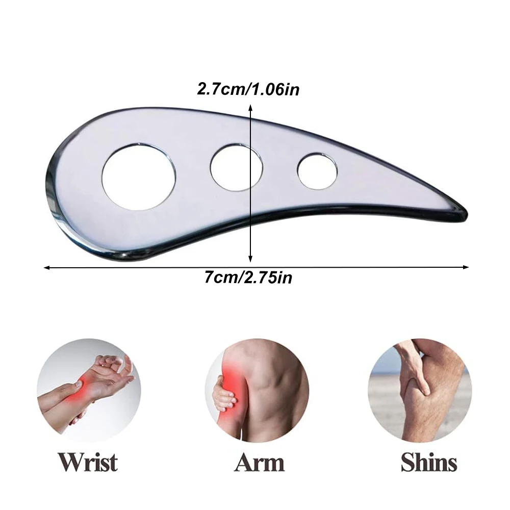 1Pc Gua Sha Derma Edge Massage Tool for Soft Tissue,Myofascial Scraping Tools for Scar Tissue Physical Therapy Tools,IASTM Tools