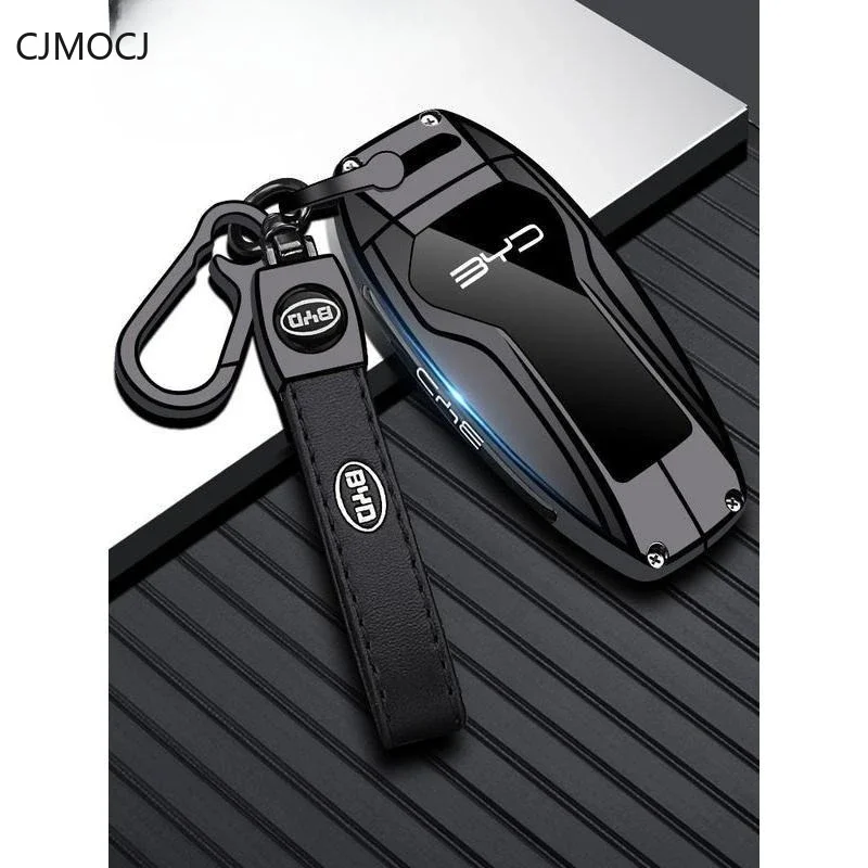 

For 2024 BYD Song L/Qin Plus EV/Song Pro/Yuan Plus/Tang DM-i Zinc Alloy Car Remote Key Case Cover Shell Keychain Accessories