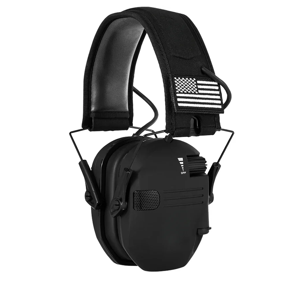 2024 Tactical Electronic Shooting Earmuff Anti-noise Headphone Sound Amplification Hearing Protection Headset with Storage Case