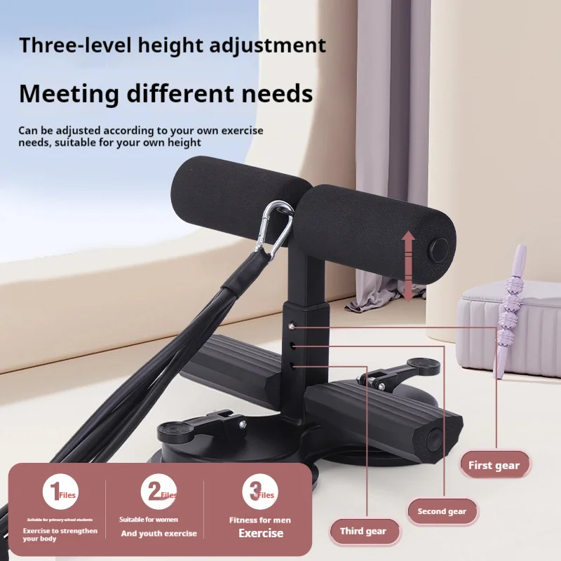@ جهاز تمرين عضلات البطن مع شريط مقاومة للمساعدة في الجلوس معدات الصالة الرياضية للمنزل مدرب عضلات الحوض ممارسة كمال الأجسام