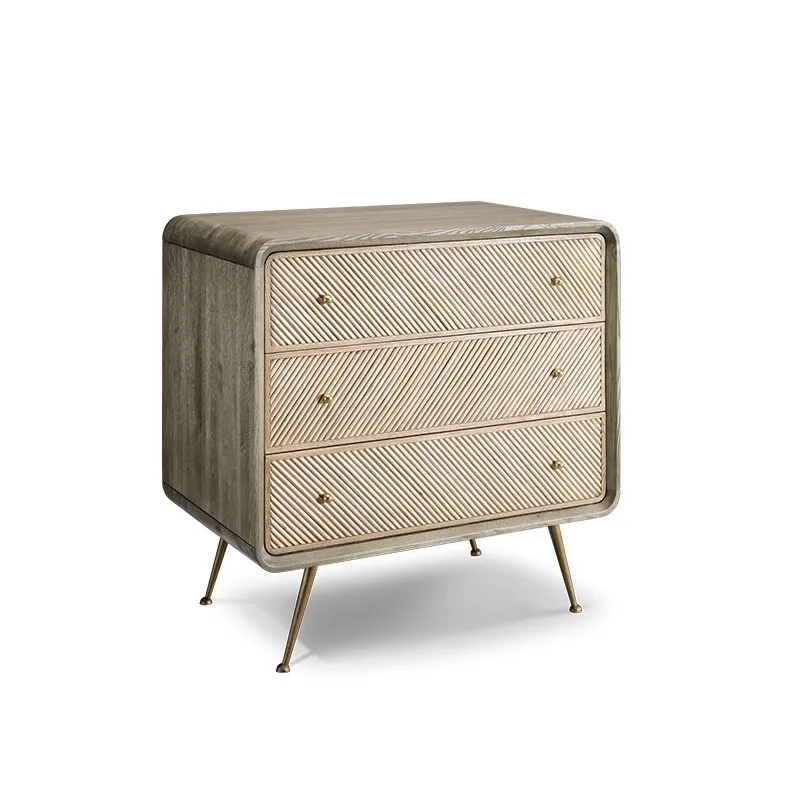 

Cabinet Rattan Art Storage Homestay Style Home Bedroom Modern Small Cabinet Bedside Storage Cabinet