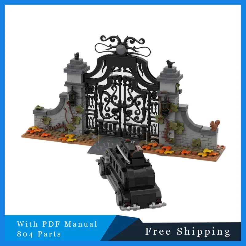 804 PCS MOC 크리 에이 티브 빌딩 블록 대학 입학 자동차 디스플레이 장면 모듈 형 모델 교육 장난감 어린이를위한 크리스마스 선물