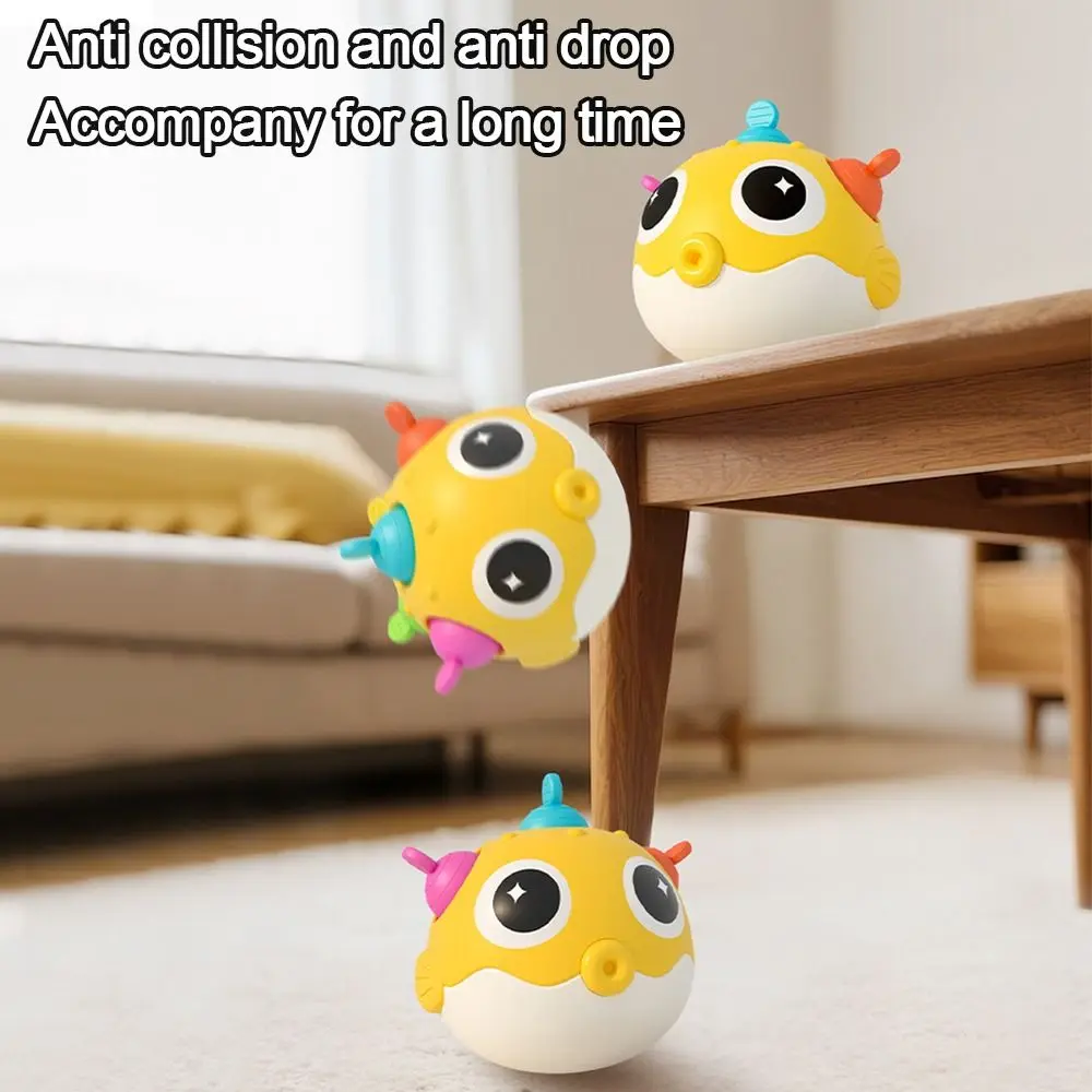 Giocattolo per bambini Roly-poly per addestramento audiovisivo con suoneria, campanello per neonati resistente agli urti, esercizi per le mani