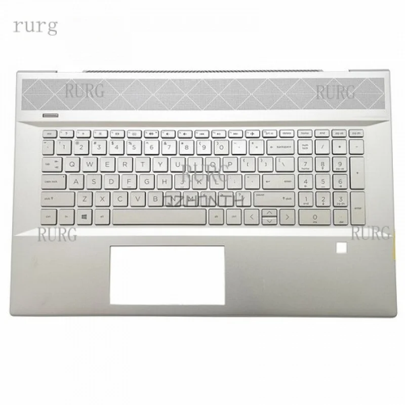 

L New For HP ENVY 17M-CE 17-CE Palmrest with Backlit Keyboard Silver L57592-001