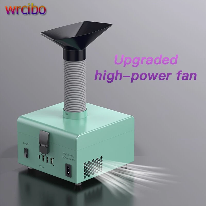 

SK-102 Дымосос 150 Вт Паяльный дымосос с 3-ступенчатыми фильтрами и сильным всасывающим очистителем светодиодов для гравировки DIY Сварка