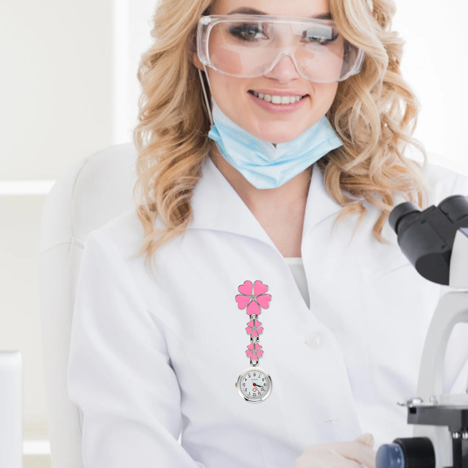 

1pc Mini Pocket Premium Zinc Alloy Mini Hanging Watch For Women Fashion Timepiece Nurse Doctor Watch Festival Gift