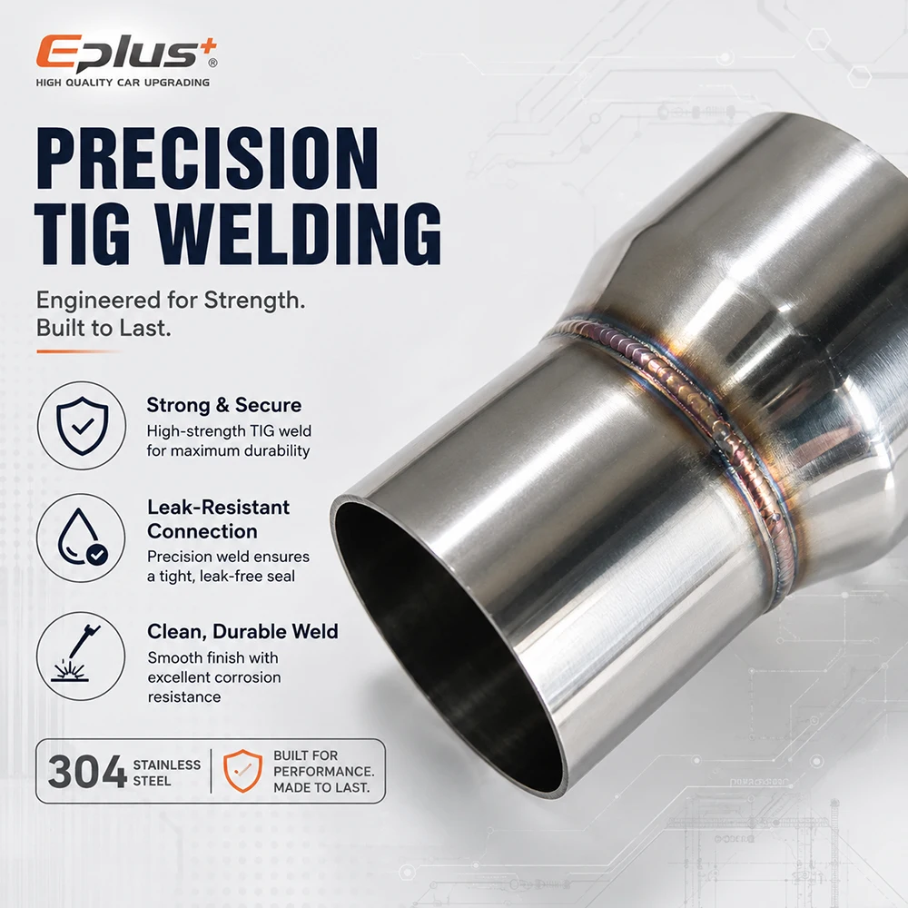 32-54mm OD Edelstahl Auspuff-Reduzierstück Adapter Universeller Rohrverbinder für Auto- und Motorrad-Auspuffsysteme – Detail 4