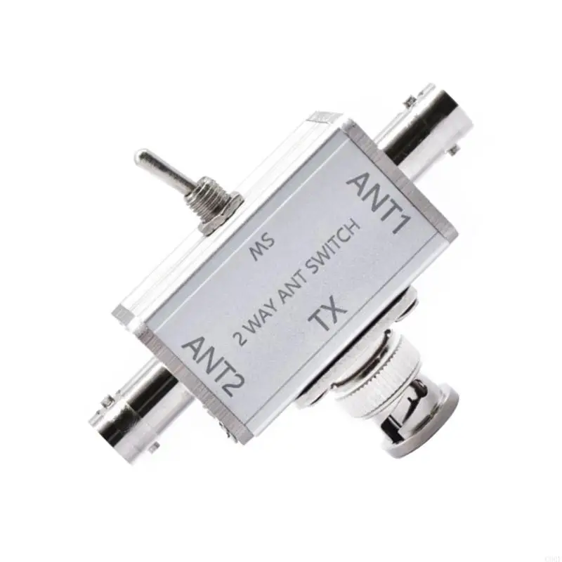 C90Fメタルアンテナスイッチマニュアルコントロール1入力2出力BNCコネクタ100W CBハムラジオグラウンド保護