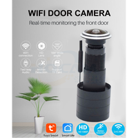 Door Eye Hole Security 1080P HD 1.7mm Lens Wide Angle FishEye CCTV Network Mini Peephole Door WifI Camera P2P ONVIF