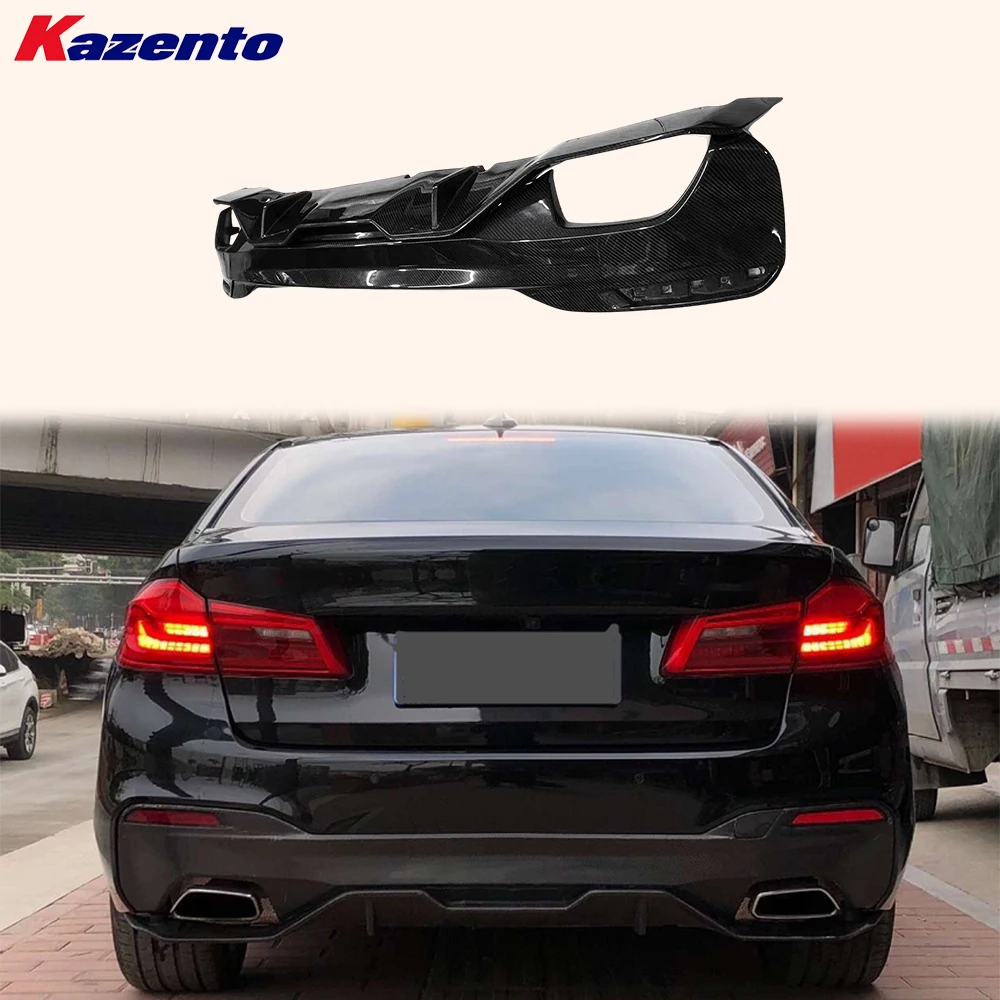 

For BMW 5 Series G30 (17-19 M Sport Only) Carbon MP Style Rear Diffuser Lip