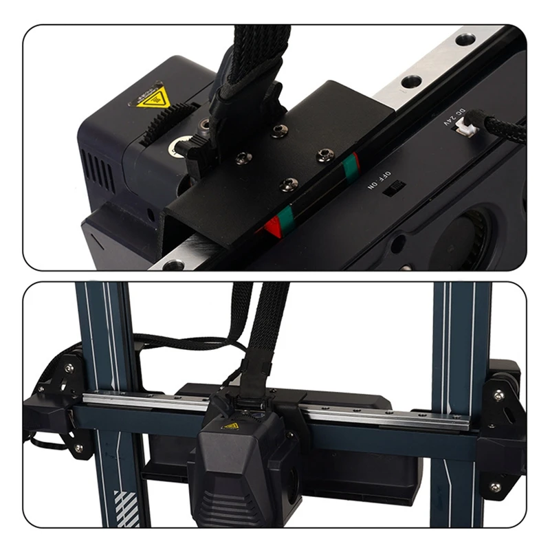 Imagem -03 - Atualização Kit de Conversão para Trilho Guia Linear Eixo x Peças Impressora 3d Mgn12 Neptune Pro 3