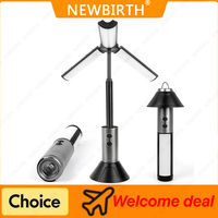 Rechargeable Camping Lamp Zoom Waterproof Tent Light 270° Rotatable Outdoor Light Portable Flashlight For Travel Fishing Work