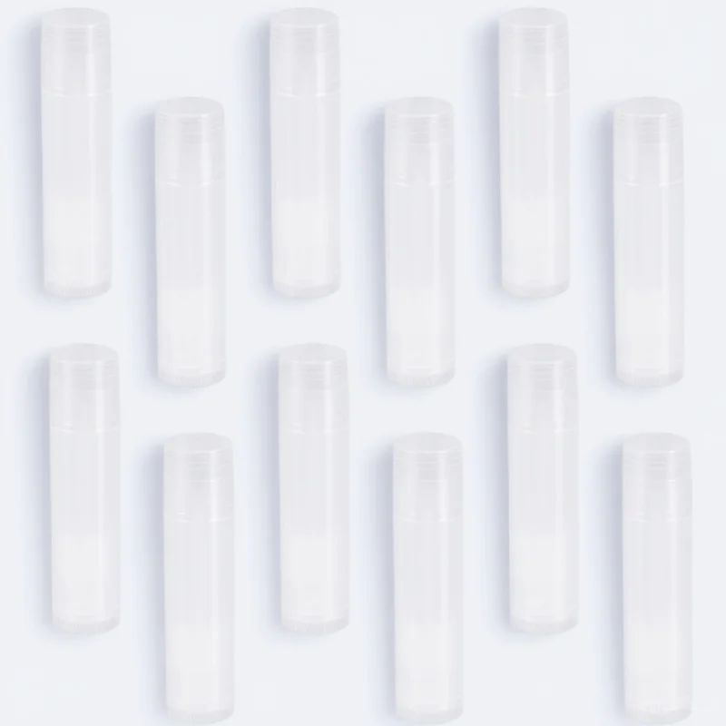 25개 립밤 튜브 키트 캡 포함 빈 용기 DIY 립틴트 글로스 스틱 포장용