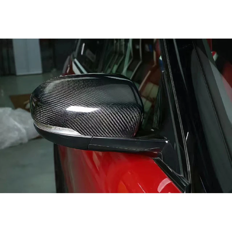 fo vgue Eoque Disovery Sprt  Velr Dry Carbon Fiber Mirror Cover Paste Style