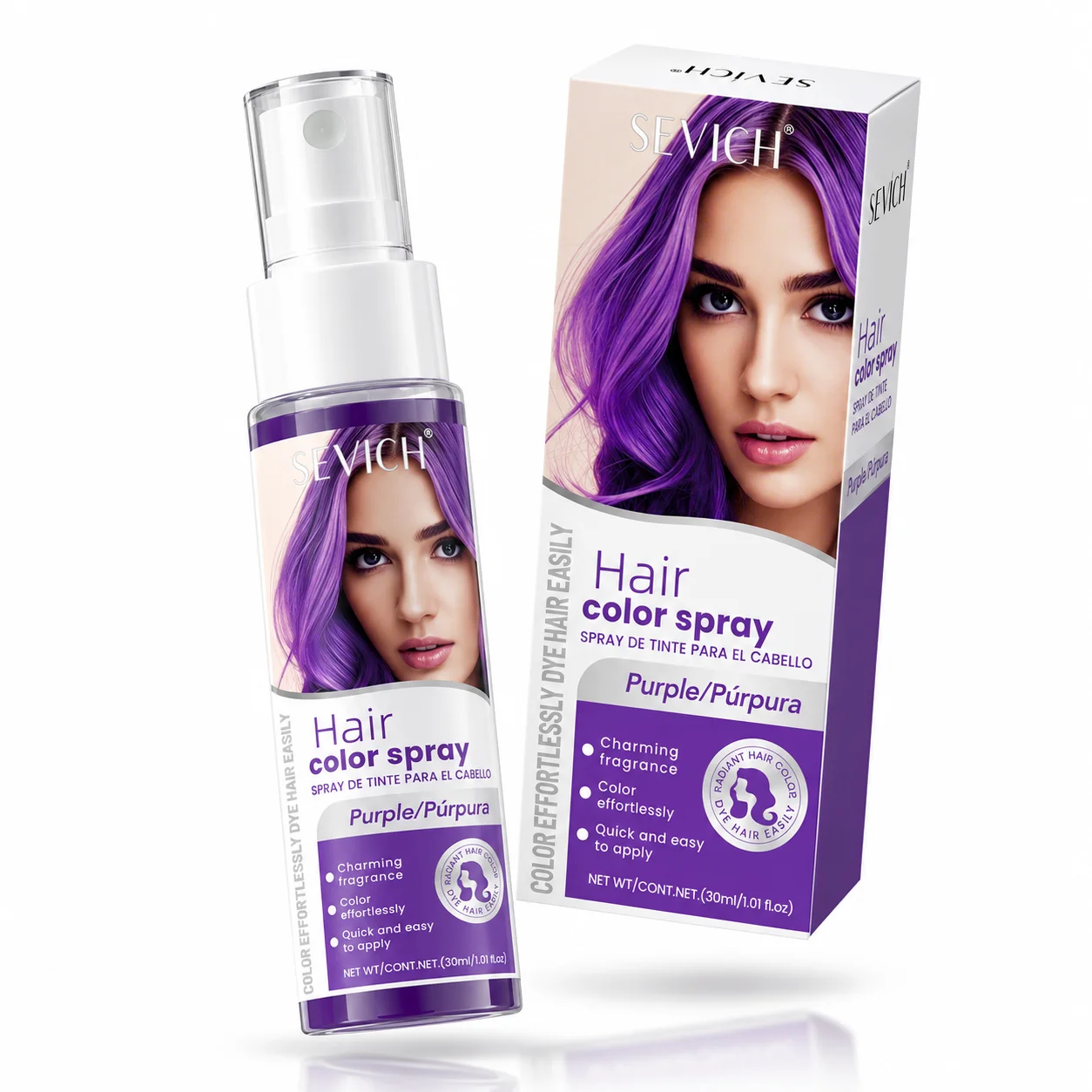 Halloween-Haarfärbespray, temporäre, abwaschbare Haarfarbe, 8 Farben, für DIY-Partys, Cosplay, Festivals, einmalige Haarstyling-Farbe