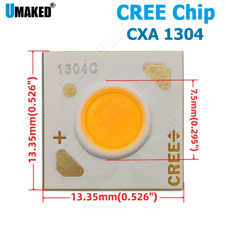 Cree-cob LEDエミッターランプ,cxa 1304, 37v,5700k,ウォームホワイト,3000k,ナチュラルホワイト,4500k,10個