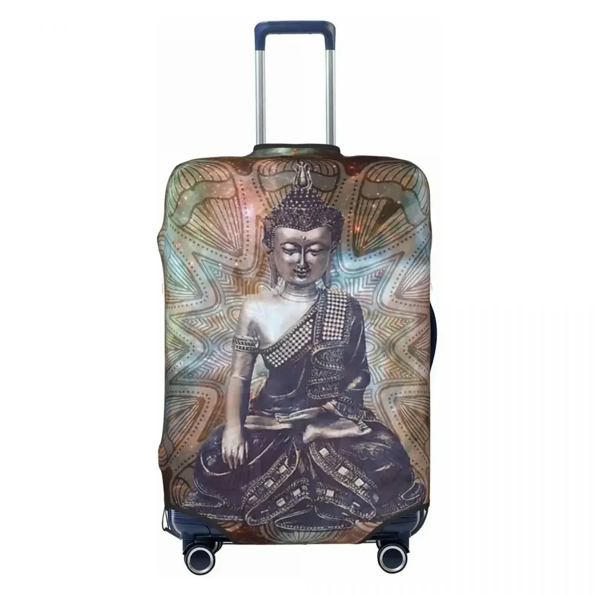 Buddha Meditation Print Luggage Protective Dust Covers Elastic Waterproof 18-32inch Suitcase Cover Travel Accessories