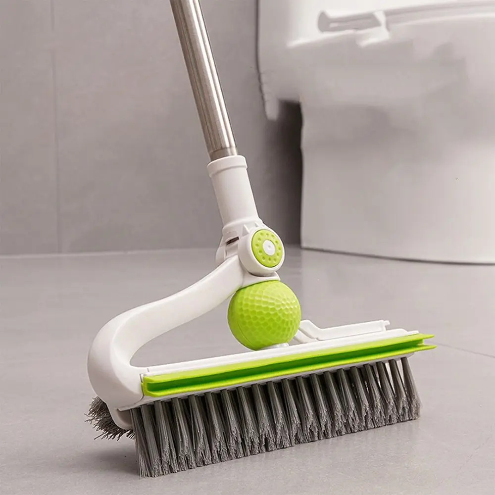 

Ручная щетка для чистки пола, регулируемая съемная головка, телескопическая щетка для шеста, двухслойная щетка для глубокой чистки