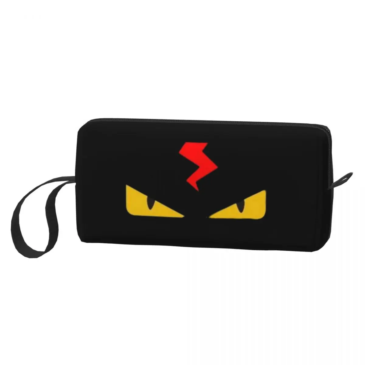 Evil Yellow Eyes Makeup Bag Pouch Cosmetic Bag Men Women Toiletry Bag Dopp Kit