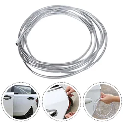 1 X Car Door Chrome Moulding Trim Strip Edge Scratch Guard Protector Cover Strip Roll Chrome Styling Trim Strip For Most Car