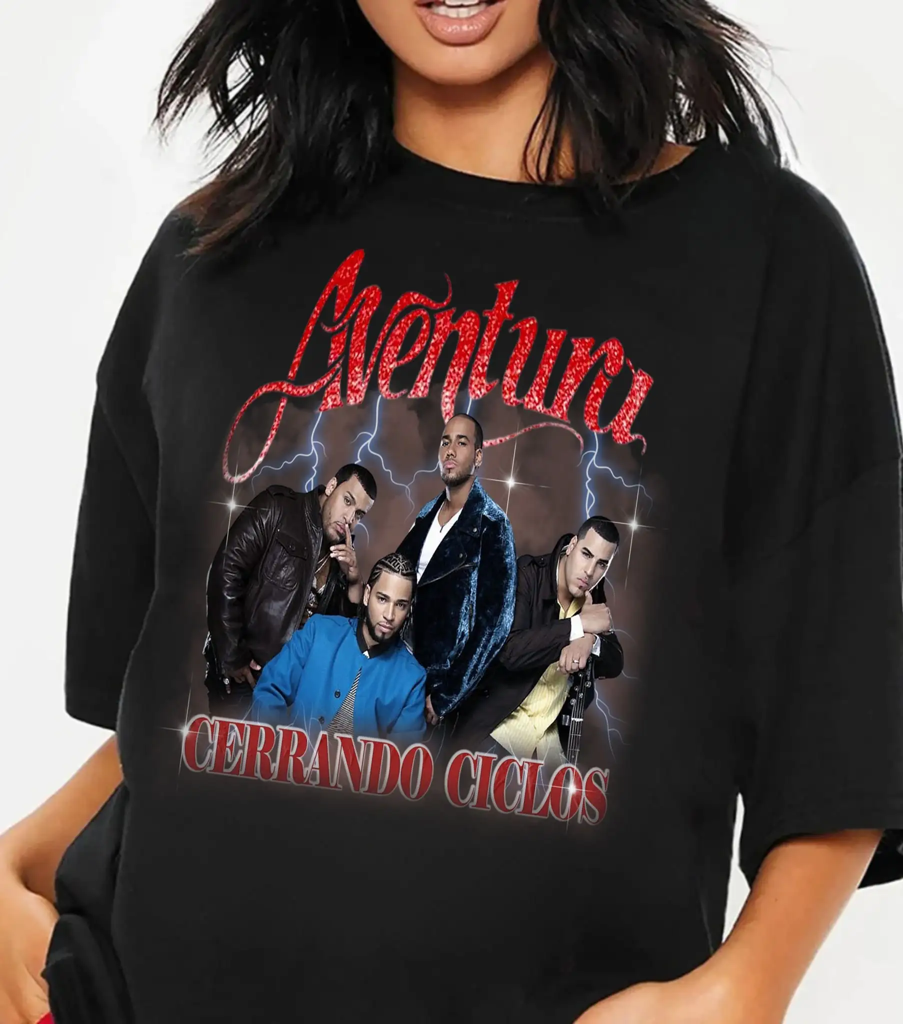 Vintage 2024 Aventura Tour Cerrando Ciclos T Shirt Concert Group