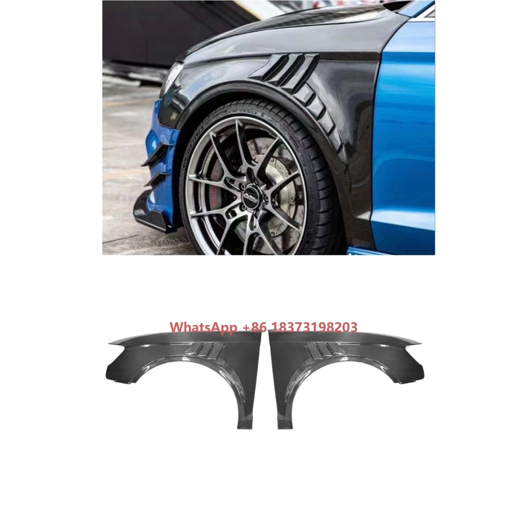 

A3 S3 Carbon Fiber TK Style Body Kits Fender for A3 S3 8V 2017-2019 Side Air Vent Fender Car Exterior A3 Fender Trims Cover