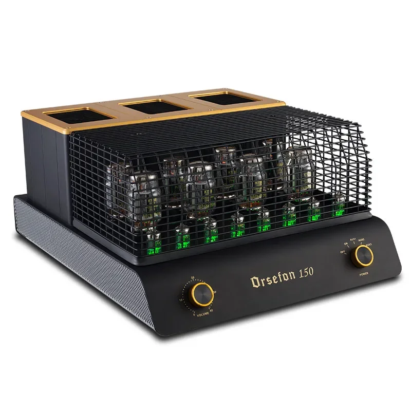 M-075 Bile Machine Amplifier Clone Mcintosh MC150 KT88 Vacuum Tube HIFI Super Power Bile Machine Single Side 150W Pushable ATC