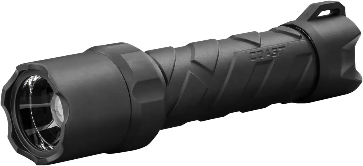 

1000 Lumen LED Flashlight with Pure Beam Twist Focus, Stainless-Steel Core, Crushproof, Black