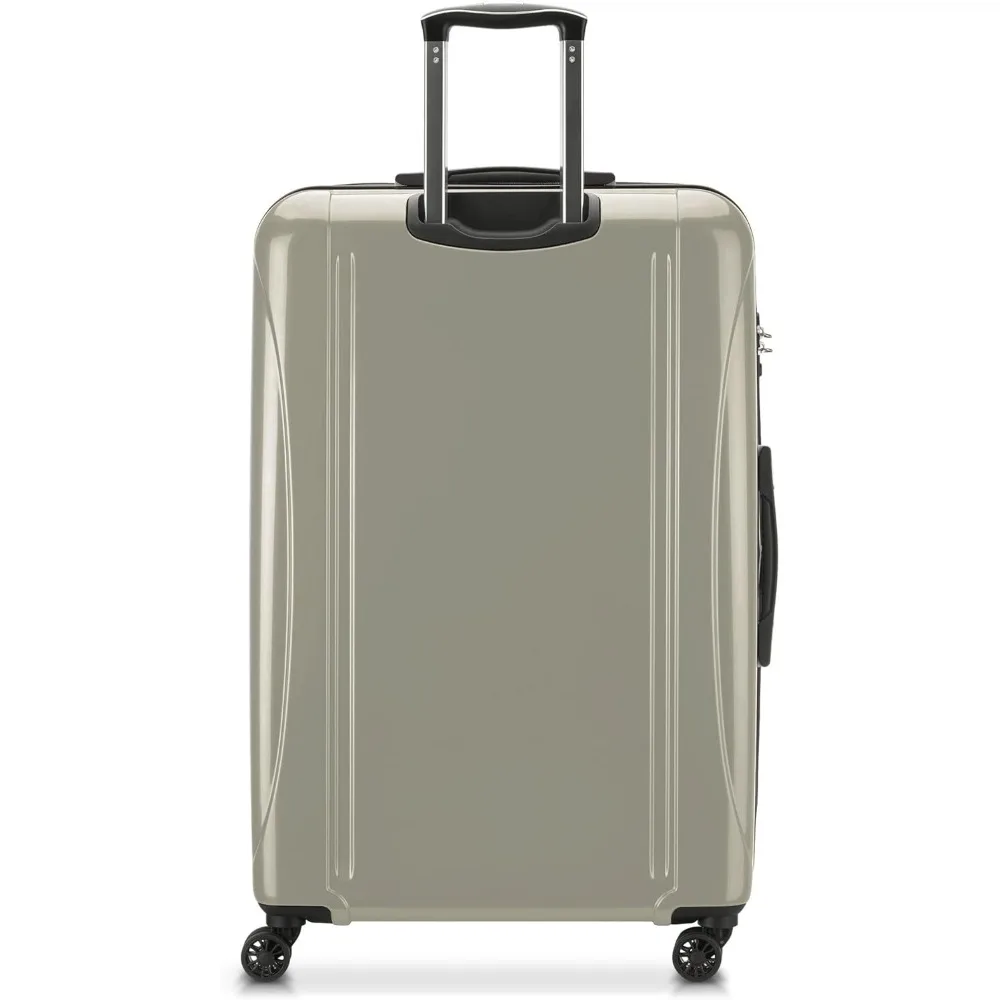 Expandable Spinner Luggage with Hardside, 28 Inch Large, Latte Color, Aero Design for Travel