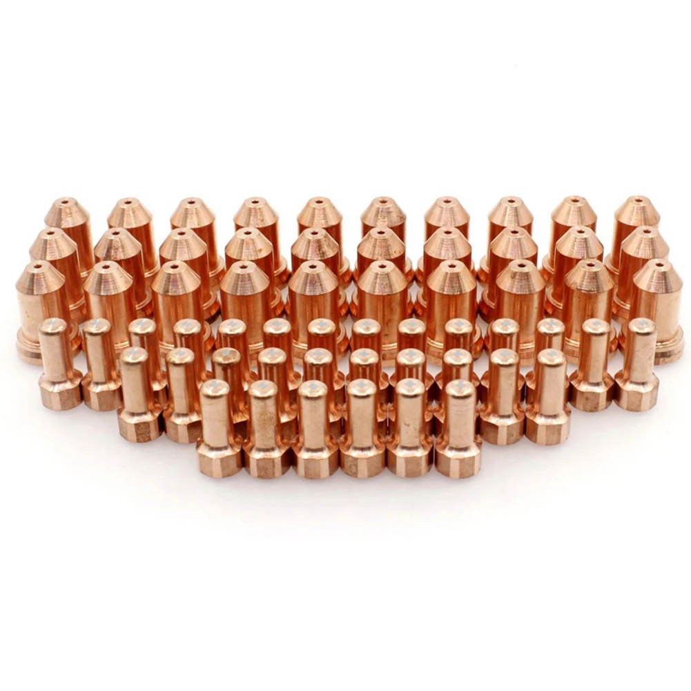 

60pcs 30 X Plasma Torch Electrodes Ref 52558 WSP-061002 With 30 X Plasma Torch Nozzles Ref: 51311.13 WSP-061004 Welding Parts