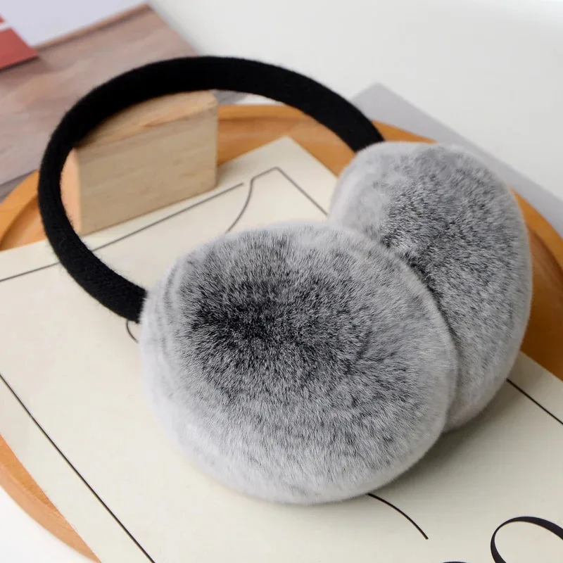 

Natural Rabbit Fur Earmuffs Winter Accessories for Women Winter Ear Muffs Fluffy Earmuff Ears Cover