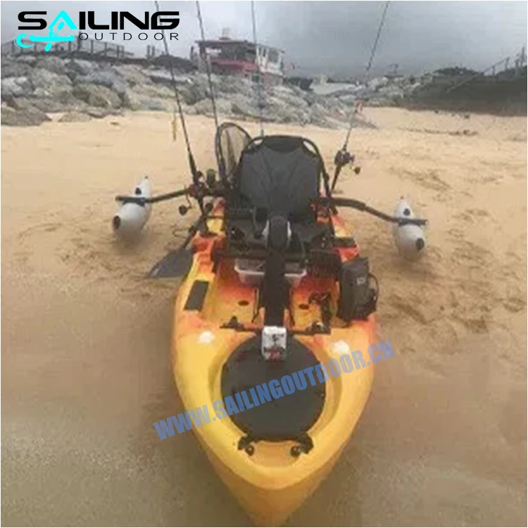 Sailing Outdoor Roto Molded Plastic Kayak Pedal Propel Drive System Canoe Con Pedales