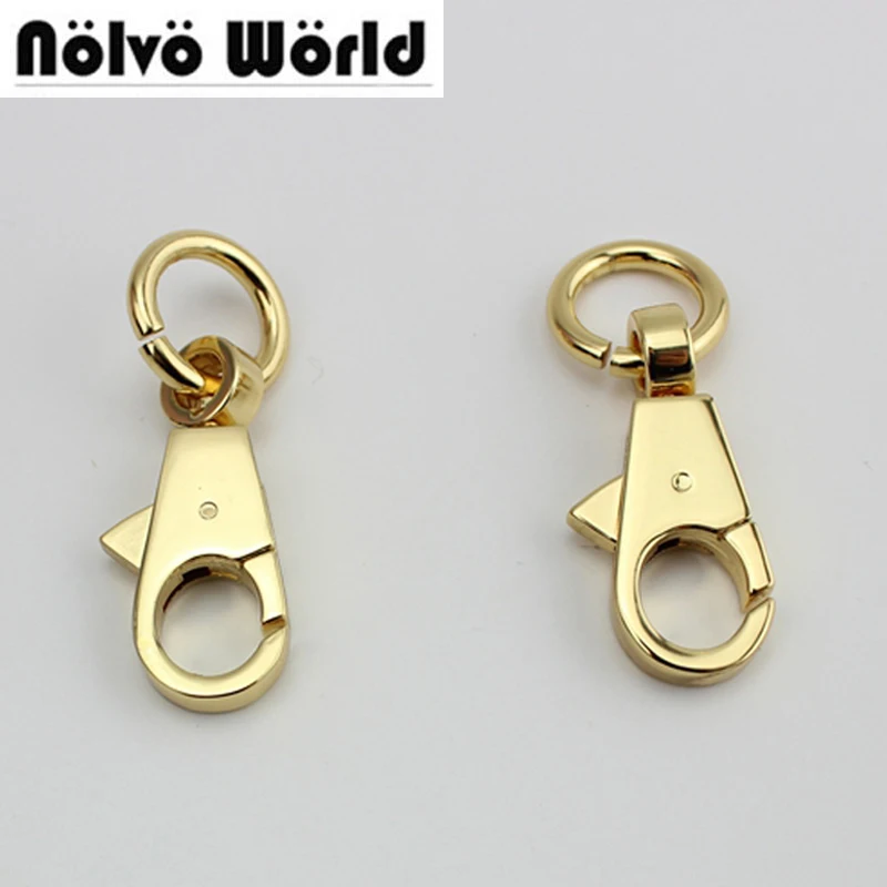 50pcs 13X50mm gold silver thick snap hook for strap removable webbing,alloy clasp Hooks for bags handbags belts strapping