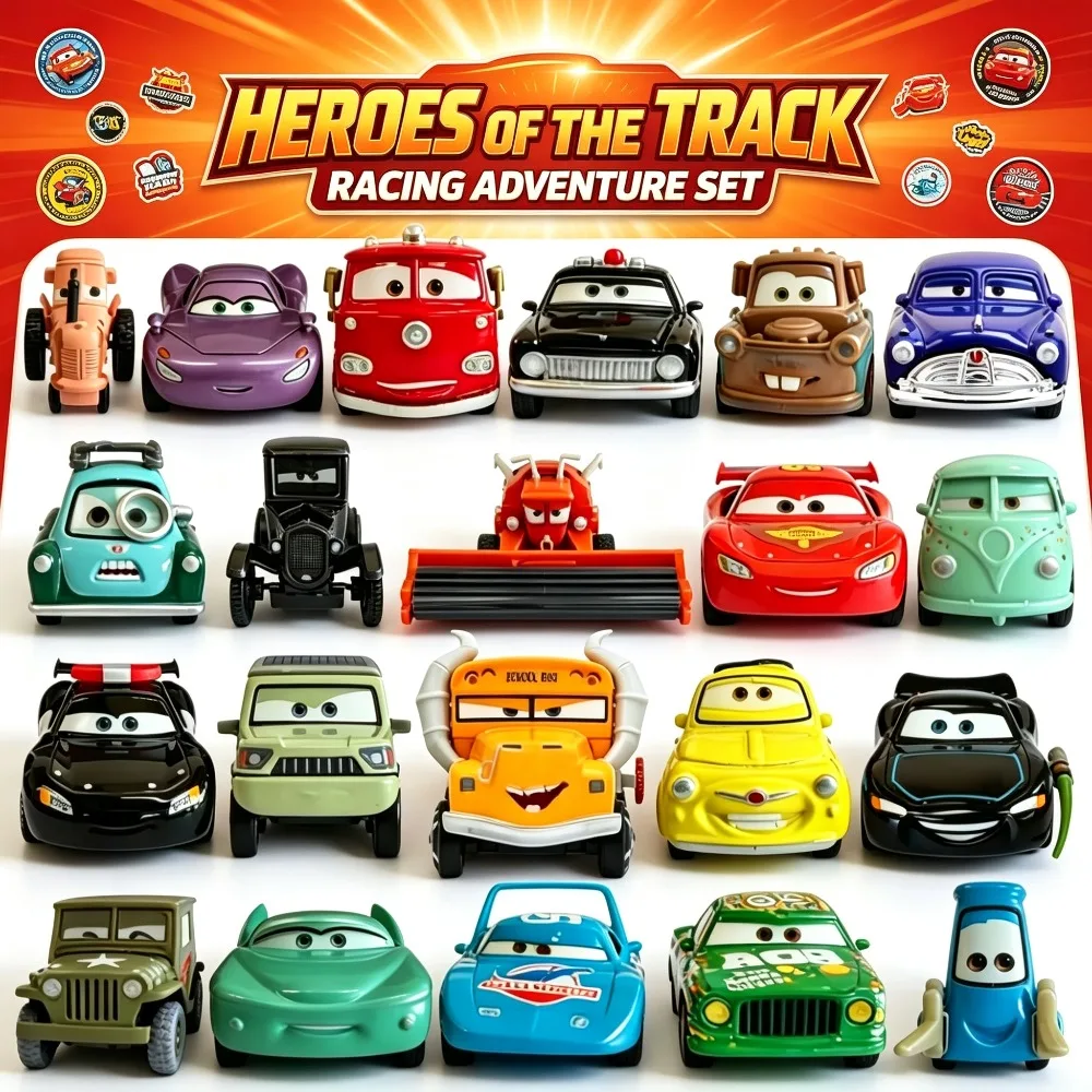 IN Stock Cars 3 Pixar 1:55 Diecast Vehicle Metal Bodywork Alloy Material Toy Anime Action Figure Lightning McQueen Birthday Gift