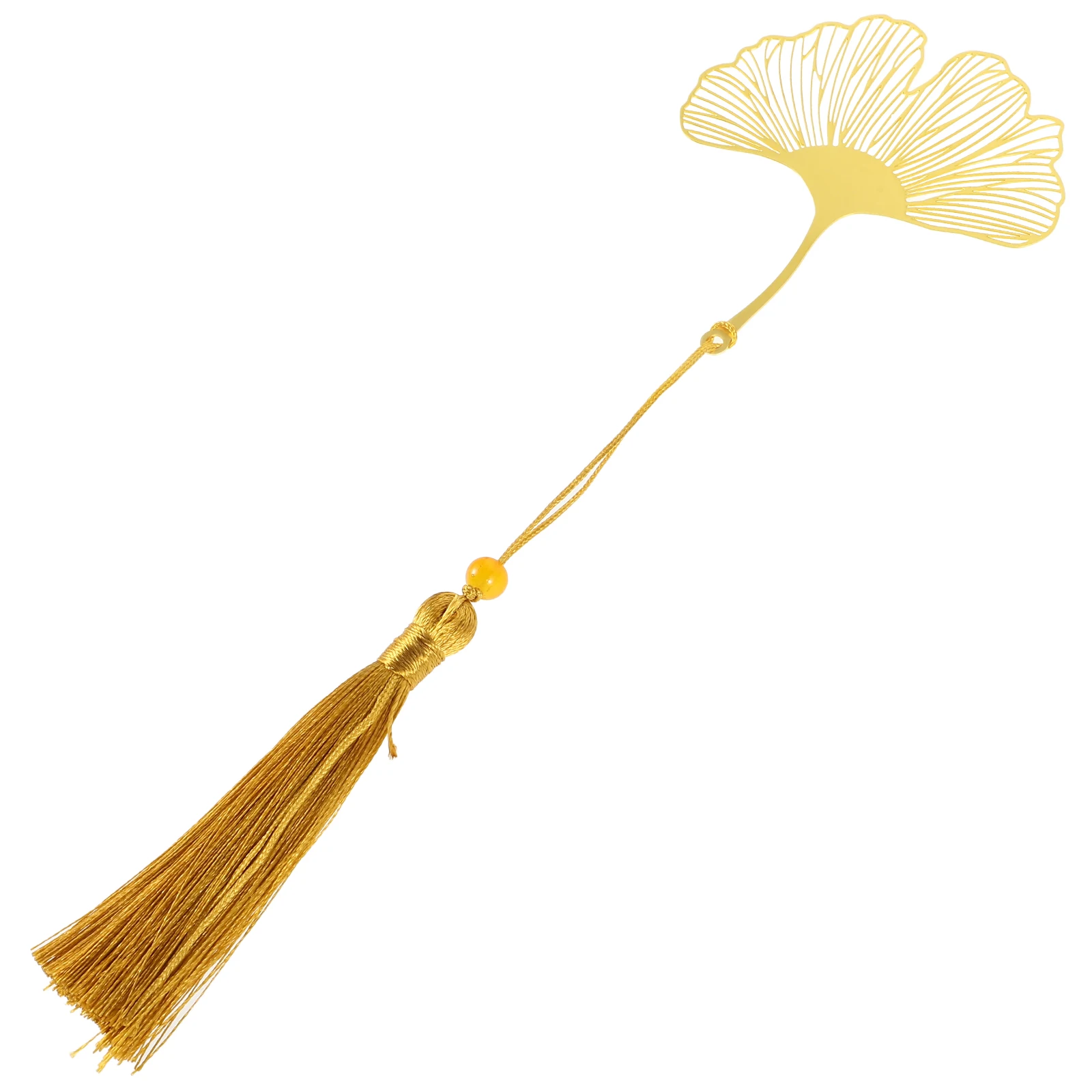 

Creative Brass Bookmarks Vintage Electroplated Ginkgo Leaves Pattern Metal Bookmarks for Stationery Gifts (Golden, Color of the