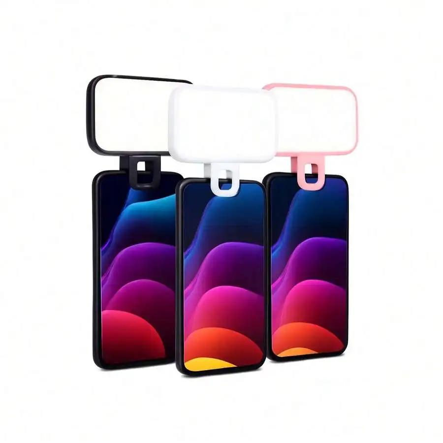 Portable LED Clip-On Selfie Light With 3 Modes For Phone Computer Makeup Streaming