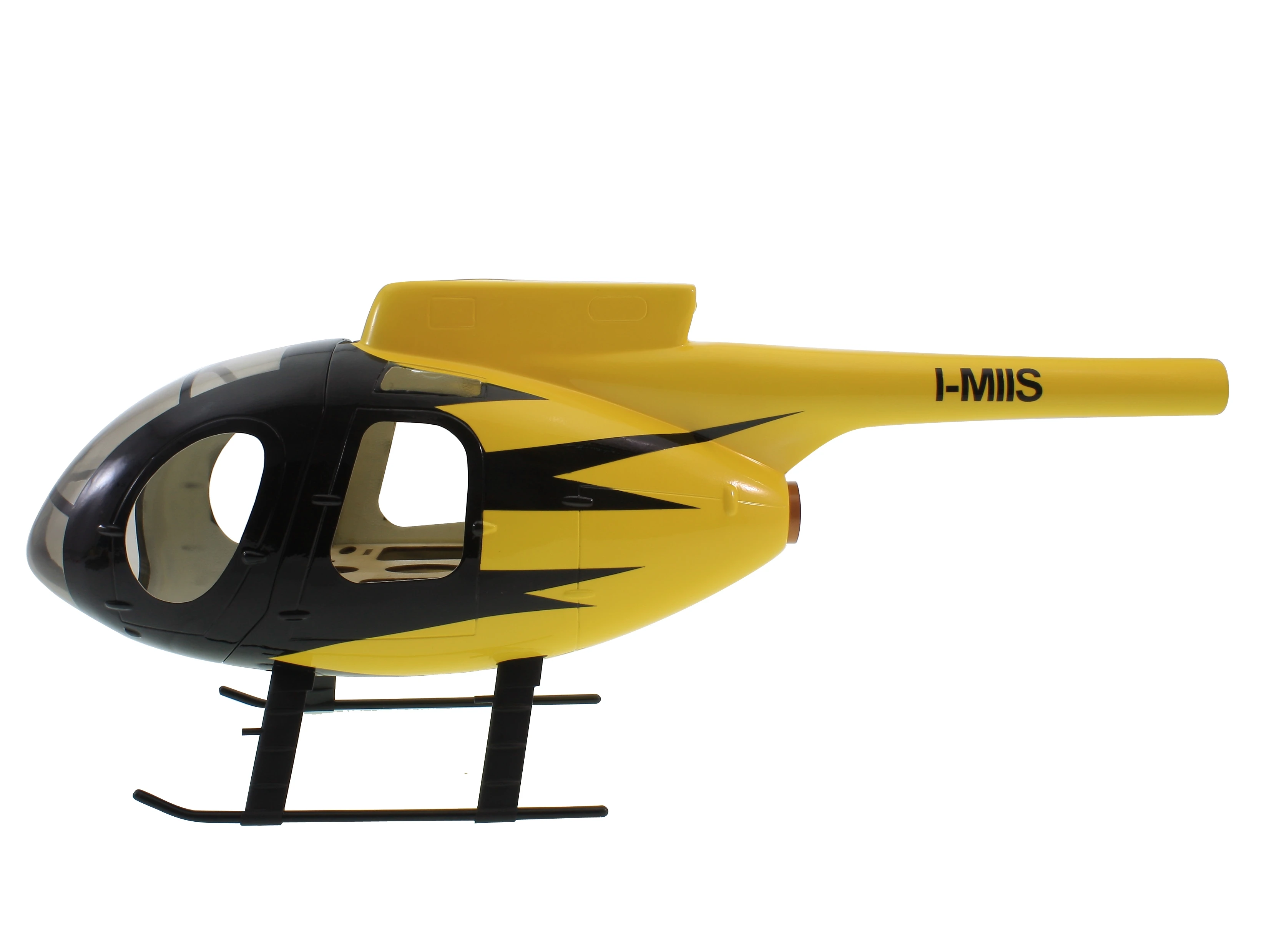 600 Scale Fiberglass Fuselage for Huges MD500E Helicopter