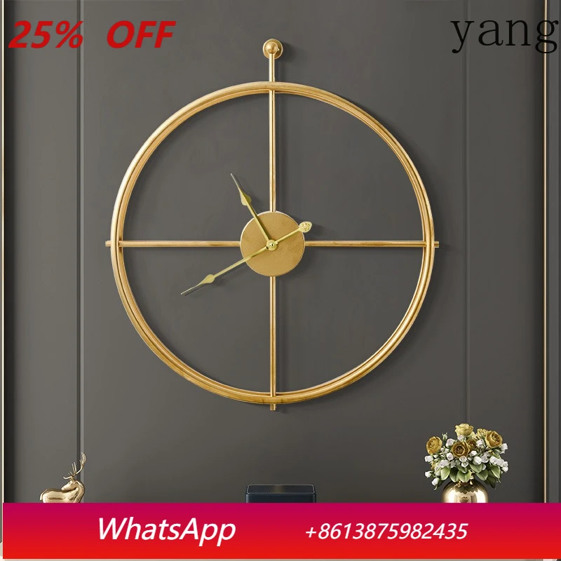 

LH creative silent clock wall clock, fashionable living room entrance home hotel wall watch