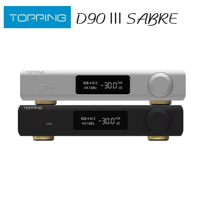 تتصدر D90 III Sabre وحدة فك ترميز مزدوجة HiFi DAC متوازنة بالكامل ، LDAC ، DSD512 ، pmm768 kHz ، ESS9039S PRO ، دعم BT5.1 ، LDAC