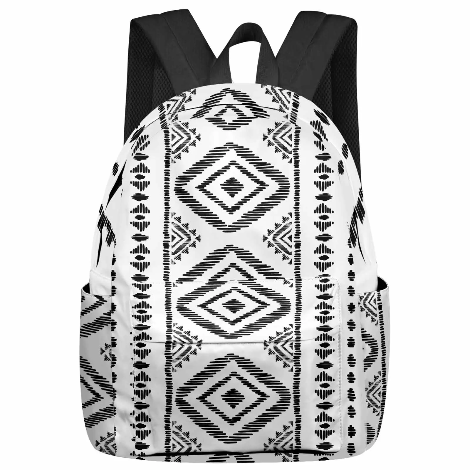 

Vintage Farmhouse Bohemian Texture Backpack School Bags for Teenagers Students Laptop Bag Women's Casual Travel Backpack