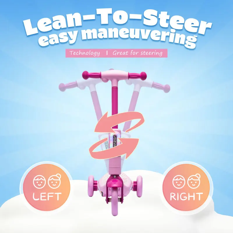 Hulajnoga Elektryczna 2w1 Trójkołowa, Balansująca, Zabawka Dla Dzieci, Tylne Światła Kolorowe Z Funkcją Rozpylania, Szerokie Pedały, Koła PU Dla Efektywnego Jazdy