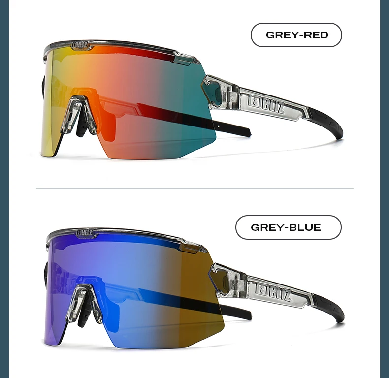 B BLIZ Breeze Premium Fahrradbrille UV400 – 2 HD-Linse, Unisex-Sportsonnenbrille für MTB, Rennen, Angeln, Laufen, Fahrradbrille – Detail 17