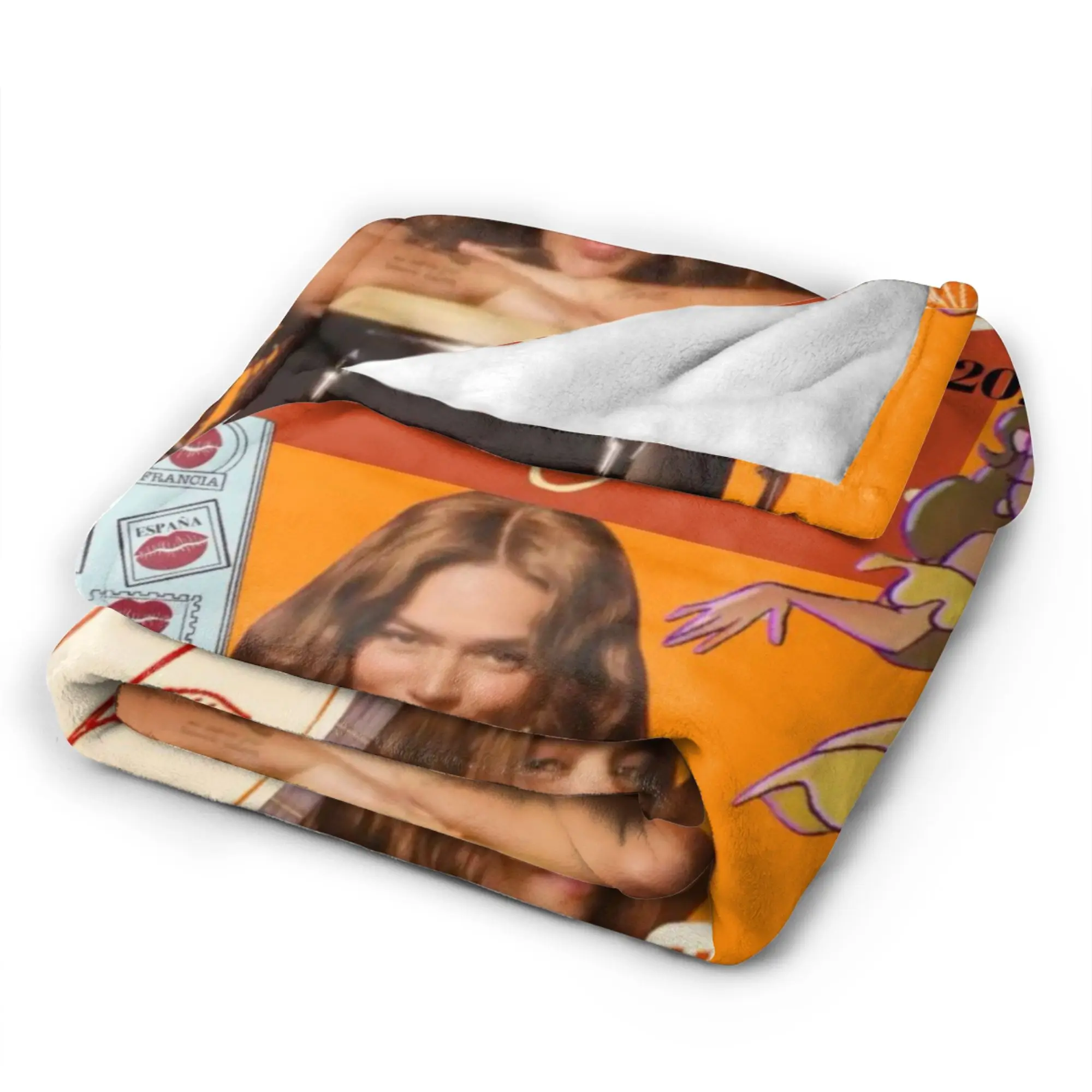 Karol G Tropicoqueta Super Warm Blanket  Child Plush Bedding Throws Street Trend Living Room Flannel Bedspread Sofa Bed Cover