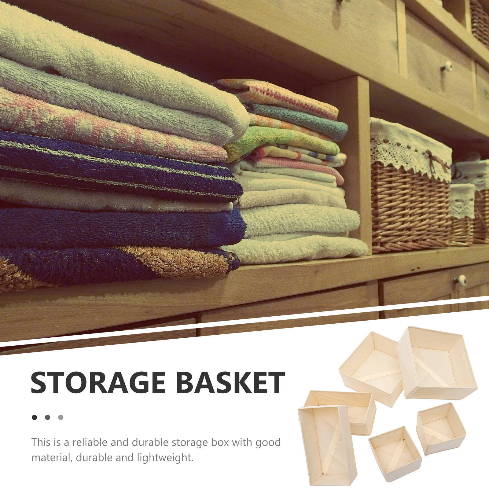 

6pcs Underwear Organizer Box Foldable Storage Drawer For Socks Bras Ties Scarves Clothes Sundries Closet Household Organizer